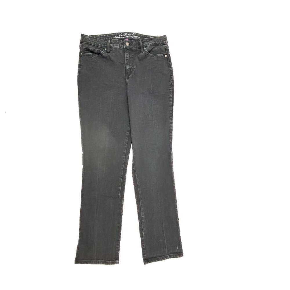Gloria Vanderbilt Modern Straight Leg Women's size 10 Black Denim‎ Jeans